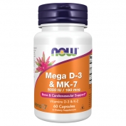 Mega D-3 & MK-7 5000 IU 180mcg 60caps